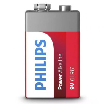 Pila Alcalina Philips 6LR61P1B/10/ 9V Pila Alcalina Philips 6LR61P1B/10/ 9V