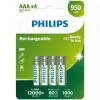 Pack de 4 Pilas AAA Philips R03B4A95/10/ 1.2V/ Recargables Pack de 4 Pilas AAA Philips R03B4A95/10/ 1.2V/ Recargables