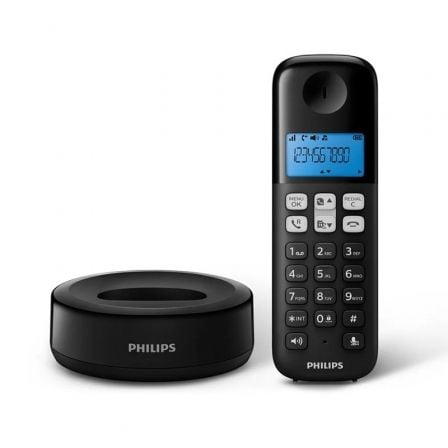 Teléfono Inalámbrico Philips D1611B/34/ Negro Teléfono Inalámbrico Philips D1611B/34/ Negro