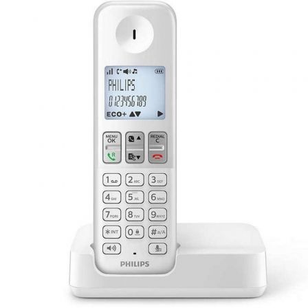 Teléfono Inalámbrico Philips D2501W/34/ Blanco Teléfono Inalámbrico Philips D2501W/34/ Blanco