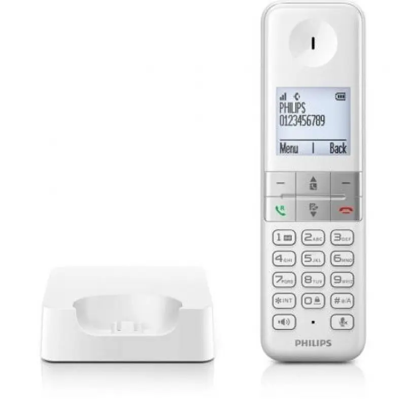 Teléfono Inalámbrico Philips D4701W/34/ Blanco Teléfono Inalámbrico Philips D4701W/34/ Blanco