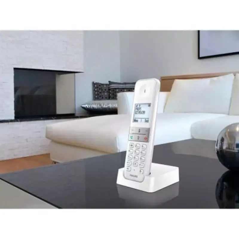 Teléfono Inalámbrico Philips D4701W/34/ Blanco Teléfono Inalámbrico Philips D4701W/34/ Blanco
