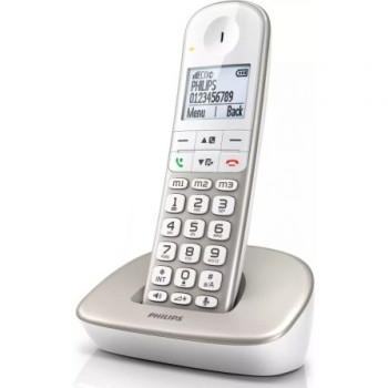 Teléfono Inalámbrico Philips XL4901S/23/ Plata y Blanco Teléfono Inalámbrico Philips XL4901S/23/ Plata y Blanco