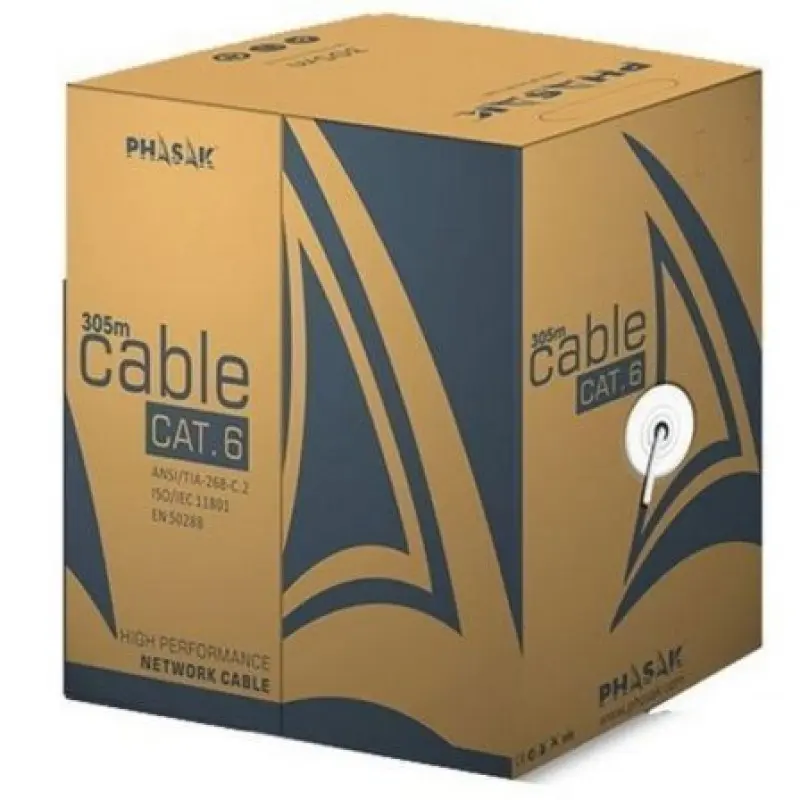 Bobina de Cable RJ45 FTP Phasak PHR 6312 Cat.6/ 305m/ Gris Bobina de Cable RJ45 FTP Phasak PHR 6312 Cat.6/ 305m/ Gris
