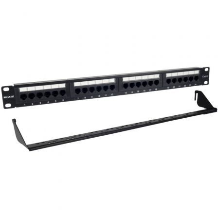 Patch Panel Phasak PU 2424/ 24 Puertos/ Cat.6/ Altura 1U/ Gestión de Cables Patch Panel Phasak PU 2424/ 24 Puertos/ Cat.6/ Altura 1U/ Gestión de Cables