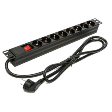 Regleta con Interruptor Phasak BNS 1518/ 8 Tomas de Corriente/ Cable 1.5m/ Negro Regleta con Interruptor Phasak BNS 1518/ 8 Tomas de Corriente/ Cable 1.5m/ Negro