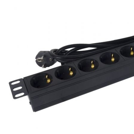 Regleta con Interruptor Phasak BNS 1518/ 8 Tomas de Corriente/ Cable 1.5m/ Negro Regleta con Interruptor Phasak BNS 1518/ 8 Tomas de Corriente/ Cable 1.5m/ Negro
