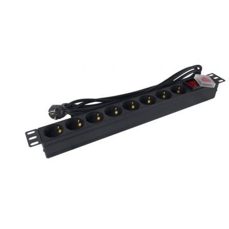 Regleta con Interruptor Phasak BNS 1520/ 8 Tomas de Corriente/ Cable 3m/ Negro Regleta con Interruptor Phasak BNS 1520/ 8 Tomas de Corriente/ Cable 3m/ Negro