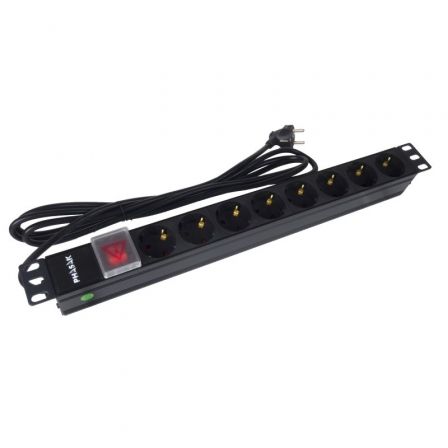 Regleta con Interruptor Phasak BNS 1520/ 8 Tomas de Corriente/ Cable 3m/ Negro Regleta con Interruptor Phasak BNS 1520/ 8 Tomas de Corriente/ Cable 3m/ Negro