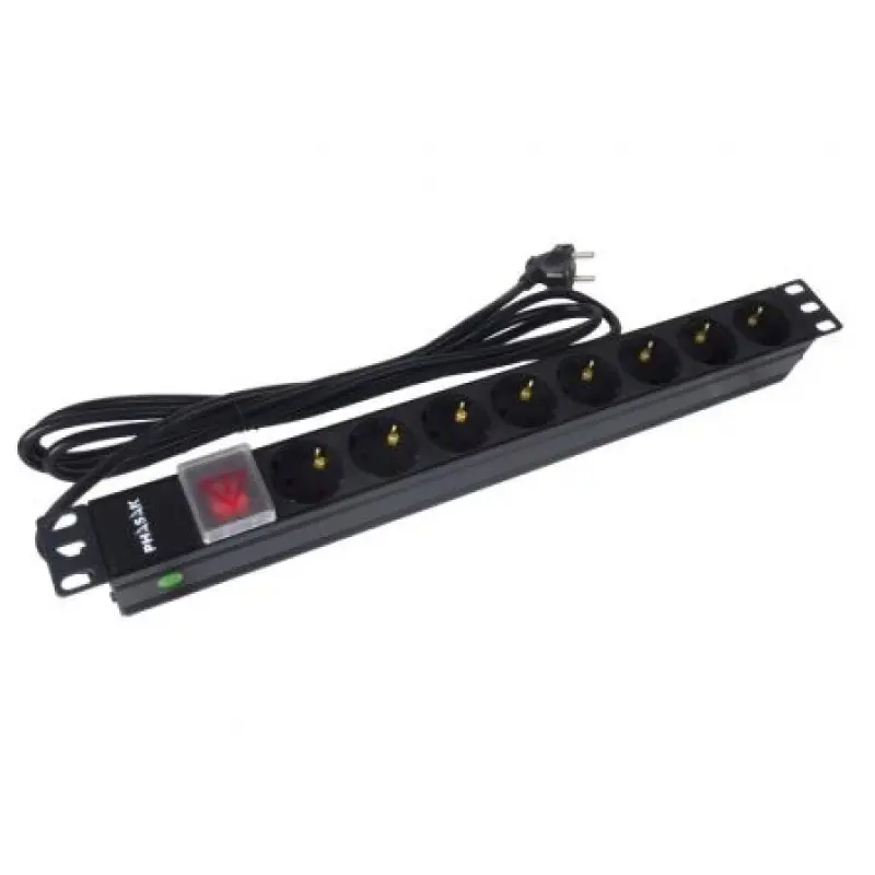Regleta con Interruptor Phasak BNS 1520/ 8 Tomas de Corriente/ Cable 3m/ Negro Regleta con Interruptor Phasak BNS 1520/ 8 Tomas de Corriente/ Cable 3m/ Negro