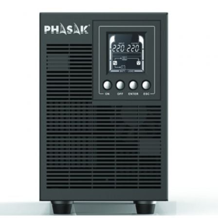 SAI Online Phasak 2000 VA Online LCD/ 2000VA-1800W/ 4 Salidas/ Formato Torre SAI Online Phasak 2000 VA Online LCD/ 2000VA-1800W/ 4 Salidas/ Formato Torre