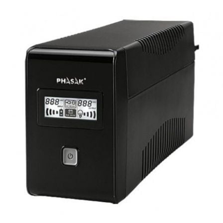 SAI Línea Interactiva Phasak 850 VA LCD Interactive/ 850VA/ 2 Salidas/ Formato Torre SAI Línea Interactiva Phasak 850 VA LCD Interactive/ 850VA/ 2 Salidas/ Formato Torre
