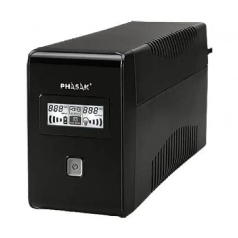 SAI Línea Interactiva Phasak 850 VA LCD Interactive/ 850VA/ 2 Salidas/ Formato Torre SAI Línea Interactiva Phasak 850 VA LCD Interactive/ 850VA/ 2 Salidas/ Formato Torre