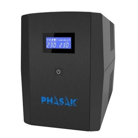SAI Línea Interactiva Phasak SIRIUS 2260 VA Interactive/ 2260VA-1320W/ 4 Salidas/ Formato Torre SAI Línea Interactiva Phasak SIRIUS 2260 VA Interactive/ 2260VA-1320W/ 4 Salidas/ Formato Torre