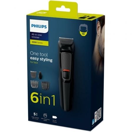 Cortapelos Multigroom Series 3000 Philips MG3710 con Batería/ 6 Accesorios Cortapelos Multigroom Series 3000 Philips MG3710 con Batería/ 6 Accesorios