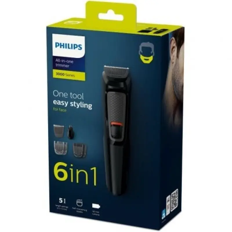 Cortapelos Multigroom Series 3000 Philips MG3710 con Batería/ 6 Accesorios Cortapelos Multigroom Series 3000 Philips MG3710 con Batería/ 6 Accesorios