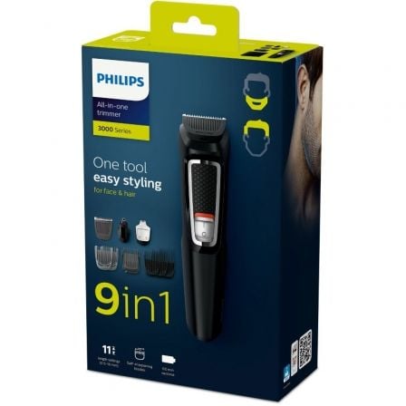 Cortapelos Multigroom Series 3000 Philips MG3740 con Batería/ 9 Accesorios Cortapelos Multigroom Series 3000 Philips MG3740 con Batería/ 9 Accesorios