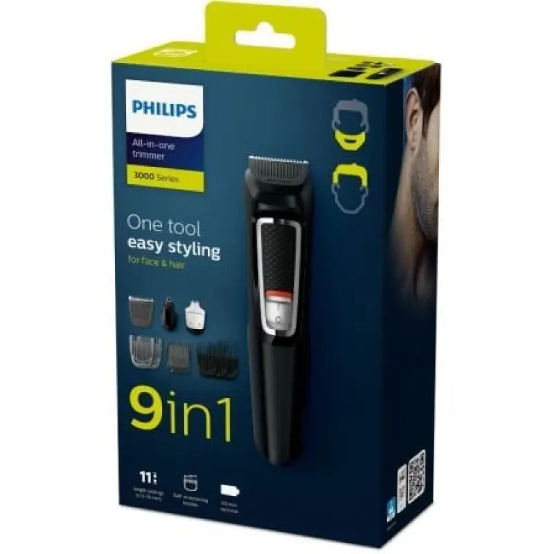 Cortapelos Multigroom Series 3000 Philips MG3740 con Batería/ 9 Accesorios Cortapelos Multigroom Series 3000 Philips MG3740 con Batería/ 9 Accesorios