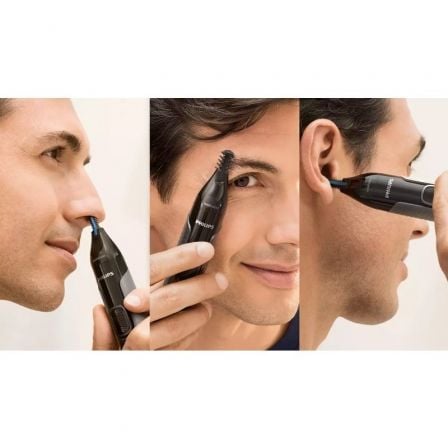 Perfilador Philips Nose Trimmer 3650 Serie 3000/ a Pilas/ 3 Accesorios Perfilador Philips Nose Trimmer 3650 Serie 3000/ a Pilas/ 3 Accesorios