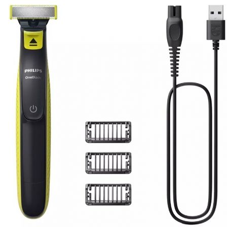 Cortabarbas Philips Oneblade QP2724/10/ con Batería/ 3 Accesorios Cortabarbas Philips Oneblade QP2724/10/ con Batería/ 3 Accesorios