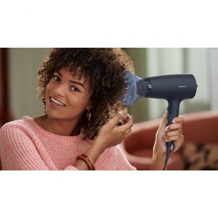 Secador Philips 3000 series BHD360/ 2100W/ Iónico/ Azul/ 3 Accesorios Secador Philips 3000 series BHD360/ 2100W/ Iónico/ Azul/ 3 Accesorios