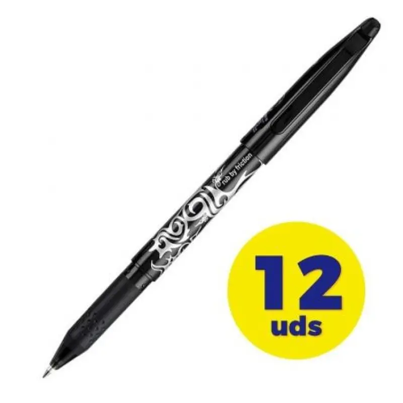 Caja de Bolígrafos de Tinta Borrable Pilot Frixion NFN/ 12 unidades/ Negros Caja de Bolígrafos de Tinta Borrable Pilot Frixion NFN/ 12 unidades/ Negros