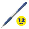 Caja de Bolígrafos de Tinta de Aceite Retráctil Pilot Super Grip M/ 12 unidades/ Azules Caja de Bolígrafos de Tinta de Aceite Retráctil Pilot Super Grip M/ 12 unidades/ Azules