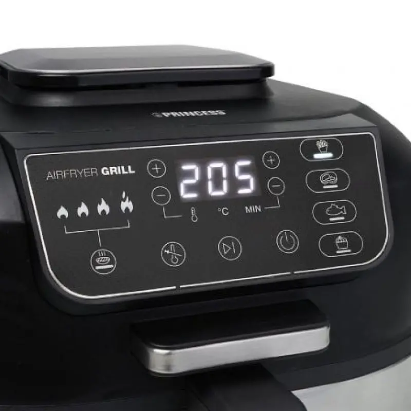 Freidora por Aire / Sin Aceite con Parrilla Princess Airfryer Grill 182092/ 1760W/ Capacidad 5.6L Freidora por Aire / Sin Aceite con Parrilla Princess Airfryer Grill 182092/ 1760W/ Capacidad 5.6L