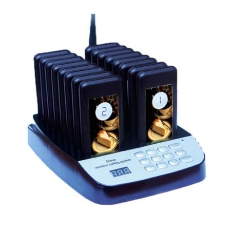 Kit Avisador de Clientes Premier Efficent-Customer/ 16 Receptores / Base de Carga Kit Avisador de Clientes Premier Efficent-Customer/ 16 Receptores / Base de Carga