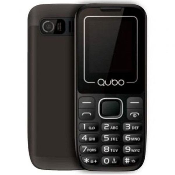 Teléfono Móvil Qubo P-180BK para Personas Mayores/ Negro