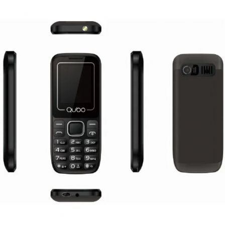Teléfono Móvil Qubo P-180BK para Personas Mayores/ Negro Teléfono Móvil Qubo P-180BK para Personas Mayores/ Negro