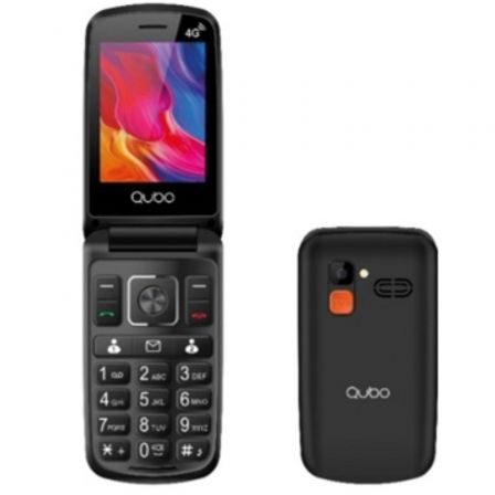 Teléfono Móvil Qubo P-210NW 4G para Personas Mayores/ Negro Teléfono Móvil Qubo P-210NW 4G para Personas Mayores/ Negro