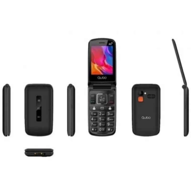 Teléfono Móvil Qubo P-210NW 4G para Personas Mayores/ Negro Teléfono Móvil Qubo P-210NW 4G para Personas Mayores/ Negro
