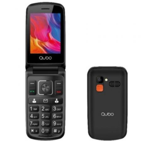 Teléfono Móvil Qubo P-210NWBKC para Personas Mayores/ Negro Teléfono Móvil Qubo P-210NWBKC para Personas Mayores/ Negro