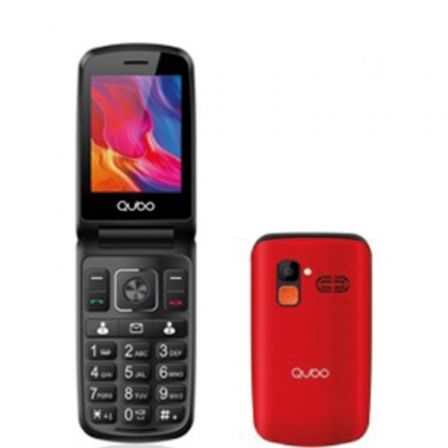 Teléfono Móvil Qubo P-210NWRD para Personas Mayores/ Rojo Teléfono Móvil Qubo P-210NWRD para Personas Mayores/ Rojo
