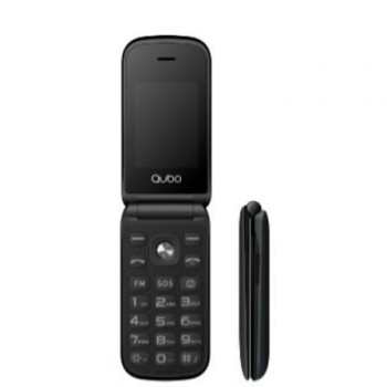 Teléfono Móvil Qubo X-209 4G para Personas Mayores/ Negro Teléfono Móvil Qubo X-209 4G para Personas Mayores/ Negro