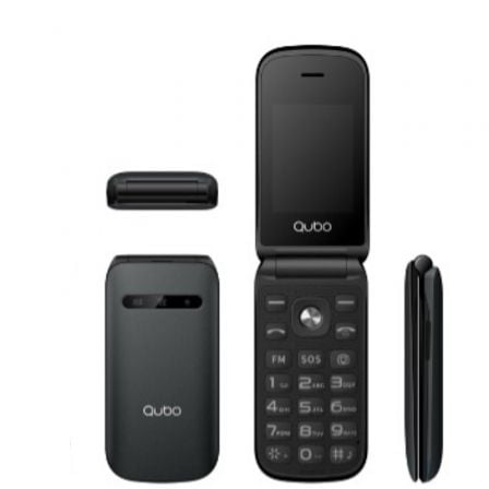 Teléfono Móvil Qubo X-209 4G para Personas Mayores/ Negro Teléfono Móvil Qubo X-209 4G para Personas Mayores/ Negro