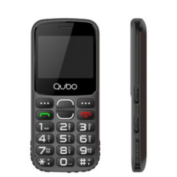 Teléfono Móvil Qubo X-230BKC para Personas Mayores/ Negro Teléfono Móvil Qubo X-230BKC para Personas Mayores/ Negro