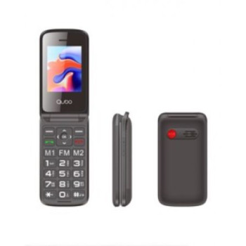 Teléfono Móvil Qubo X-247BKC para Personas Mayores/ Negro Teléfono Móvil Qubo X-247BKC para Personas Mayores/ Negro