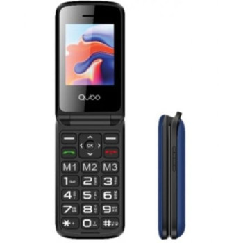 Teléfono Móvil Qubo X-247BL para Personas Mayores/ Azul Teléfono Móvil Qubo X-247BL para Personas Mayores/ Azul