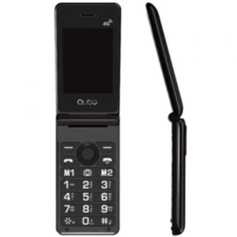 Teléfono Móvil Qubo X-28 4G para Personas Mayores/ Negro Teléfono Móvil Qubo X-28 4G para Personas Mayores/ Negro