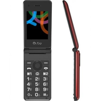 Teléfono Móvil Qubo X-28RD para Personas Mayores/ Rojo Teléfono Móvil Qubo X-28RD para Personas Mayores/ Rojo
