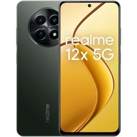 Smartphone Realme 12X 8GB/ 256GB/ 6.6'/ 5G/ Negro Brillante Smartphone Realme 12X 8GB/ 256GB/ 6.6'/ 5G/ Negro Brillante