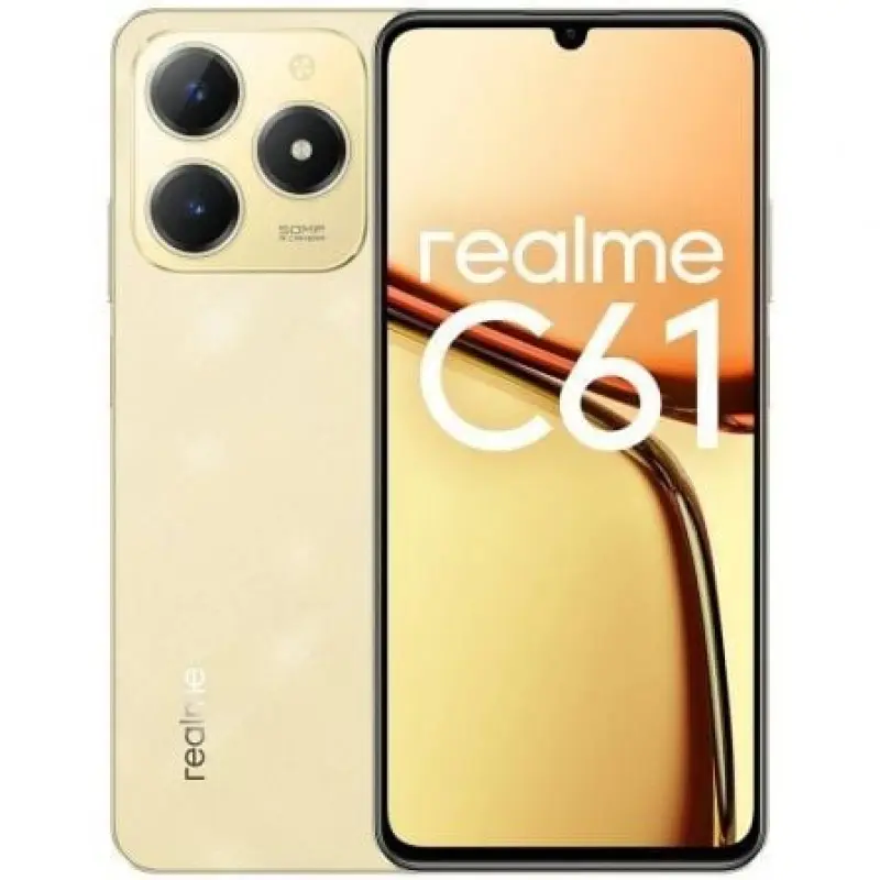 Smartphone Realme C61 6GB/ 256GB/ 6.74'/ Oro Smartphone Realme C61 6GB/ 256GB/ 6.74'/ Oro
