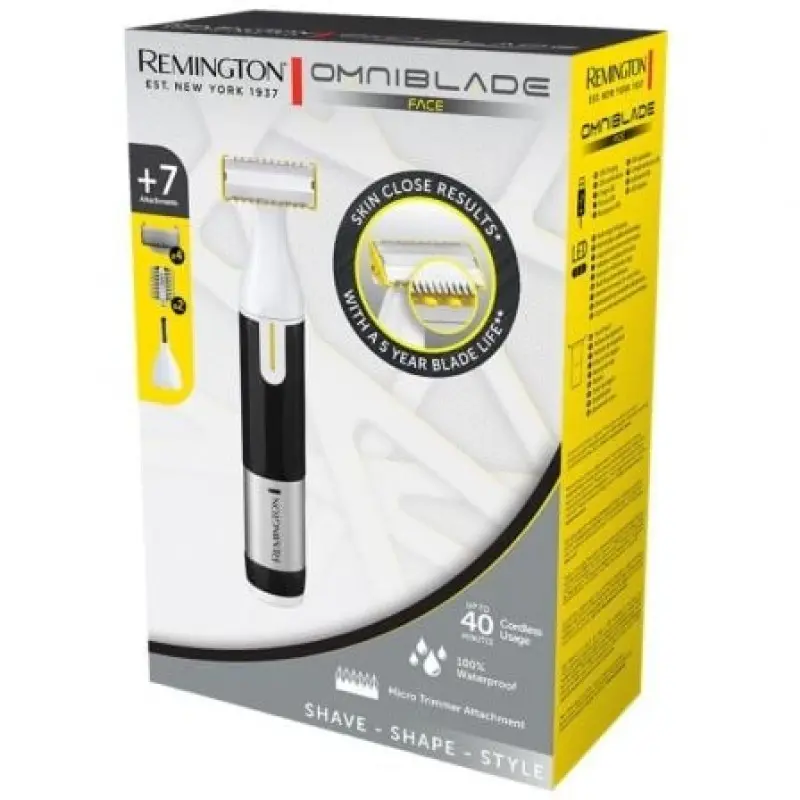 Recortadora Remington Omniblade Face/ con Batería/ 7 Accesorios Recortadora Remington Omniblade Face/ con Batería/ 7 Accesorios