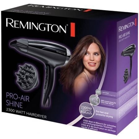 Secador Remington Pro-Air Shine 2300W/ Iónico/ Negro Secador Remington Pro-Air Shine 2300W/ Iónico/ Negro