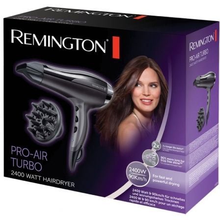 Secador Remington Pro-Air Turbo/ 2400W/ Negro Secador Remington Pro-Air Turbo/ 2400W/ Negro