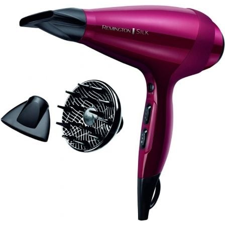 Secador Remington Silk Dryer AC9096/ 2400W/ Iónico/ Rojo Secador Remington Silk Dryer AC9096/ 2400W/ Iónico/ Rojo