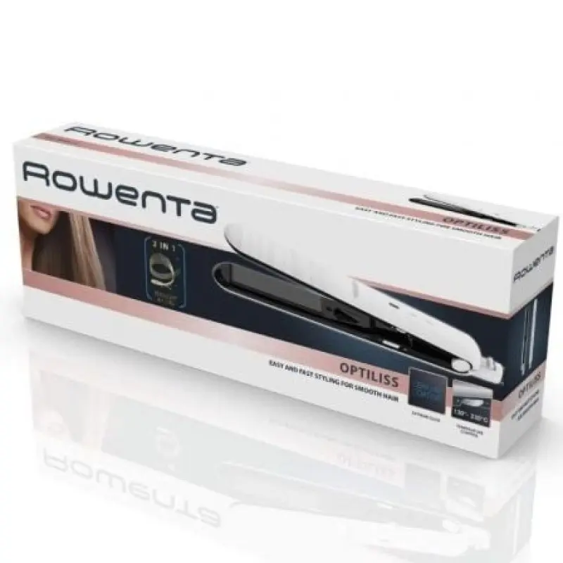 Plancha para el Pelo Rowenta Optiliss SF3210F0/ Blanca Plancha para el Pelo Rowenta Optiliss SF3210F0/ Blanca
