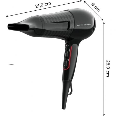 Secador Rowenta Powerline 3 Karl Lagerfeld/ 2300W/ Iónico/ Negro Secador Rowenta Powerline 3 Karl Lagerfeld/ 2300W/ Iónico/ Negro